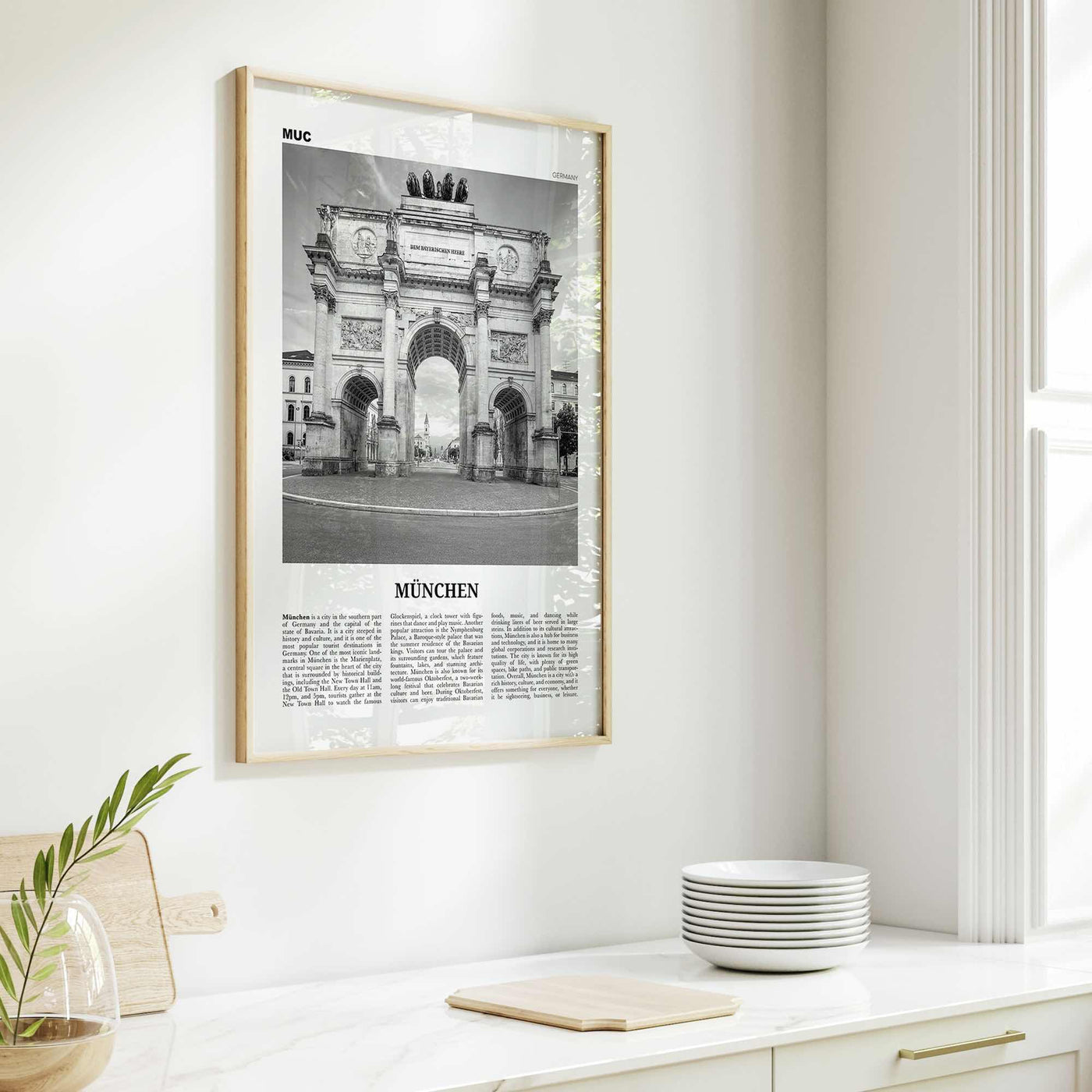 Munchen Print Black and White, München Wall Art, München Poster, München Photo, München Wall Décor, München Map, Germany