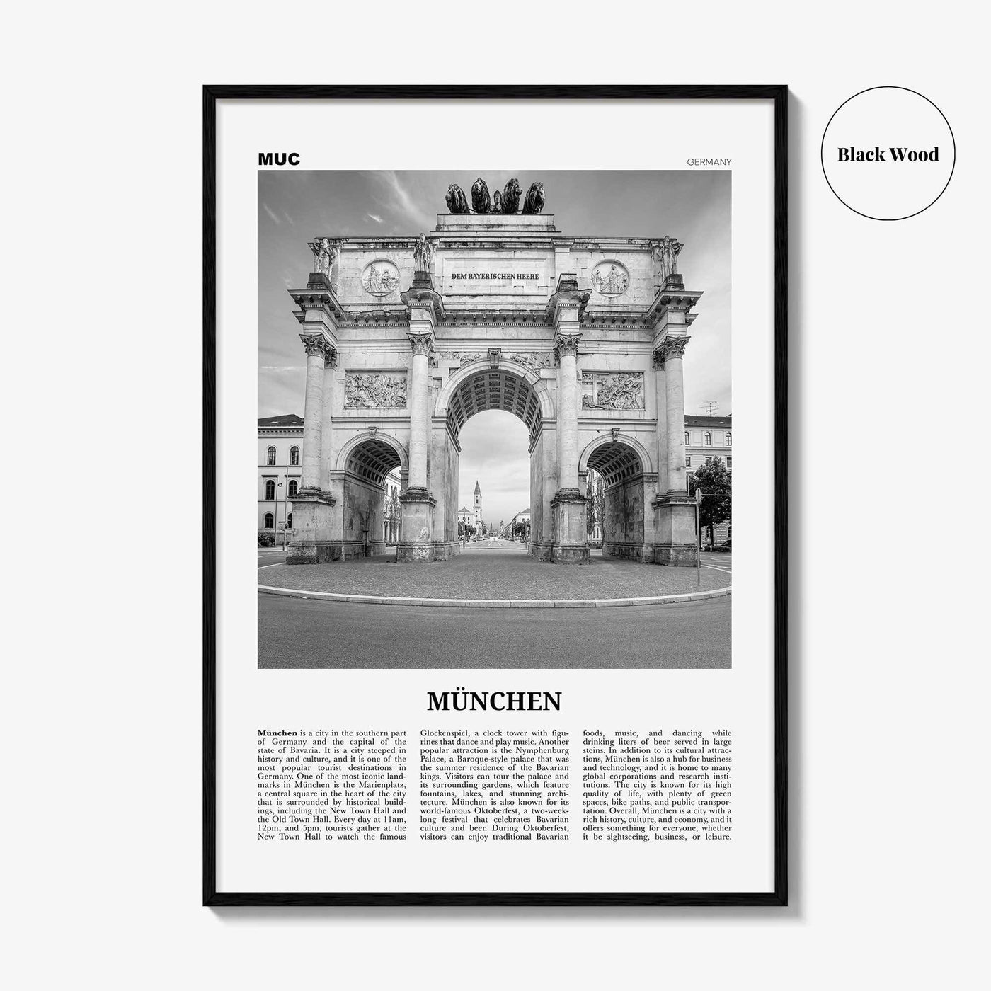 Munchen Print Black and White, München Wall Art, München Poster, München Photo, München Wall Décor, München Map, Germany