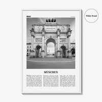 Munchen Print Black and White, München Wall Art, München Poster, München Photo, München Wall Décor, München Map, Germany
