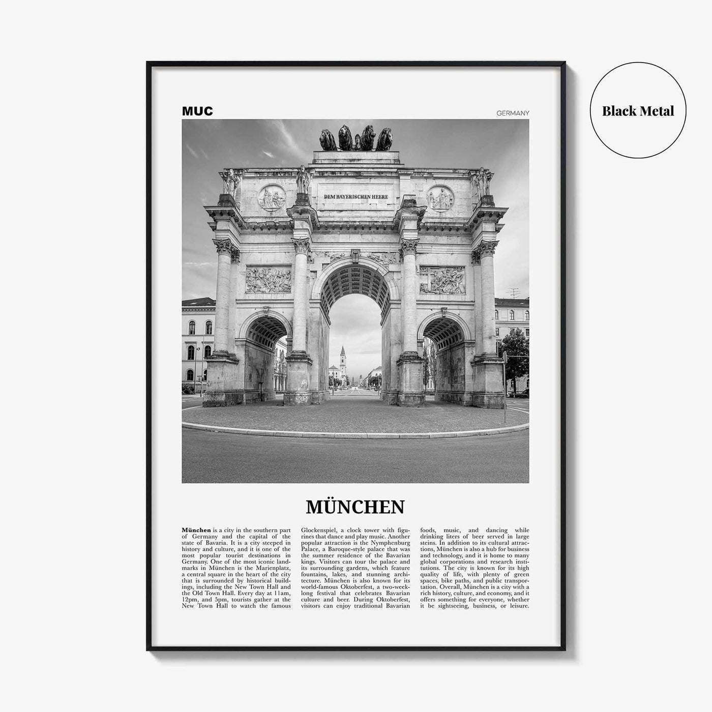 Munchen Print Black and White, München Wall Art, München Poster, München Photo, München Wall Décor, München Map, Germany