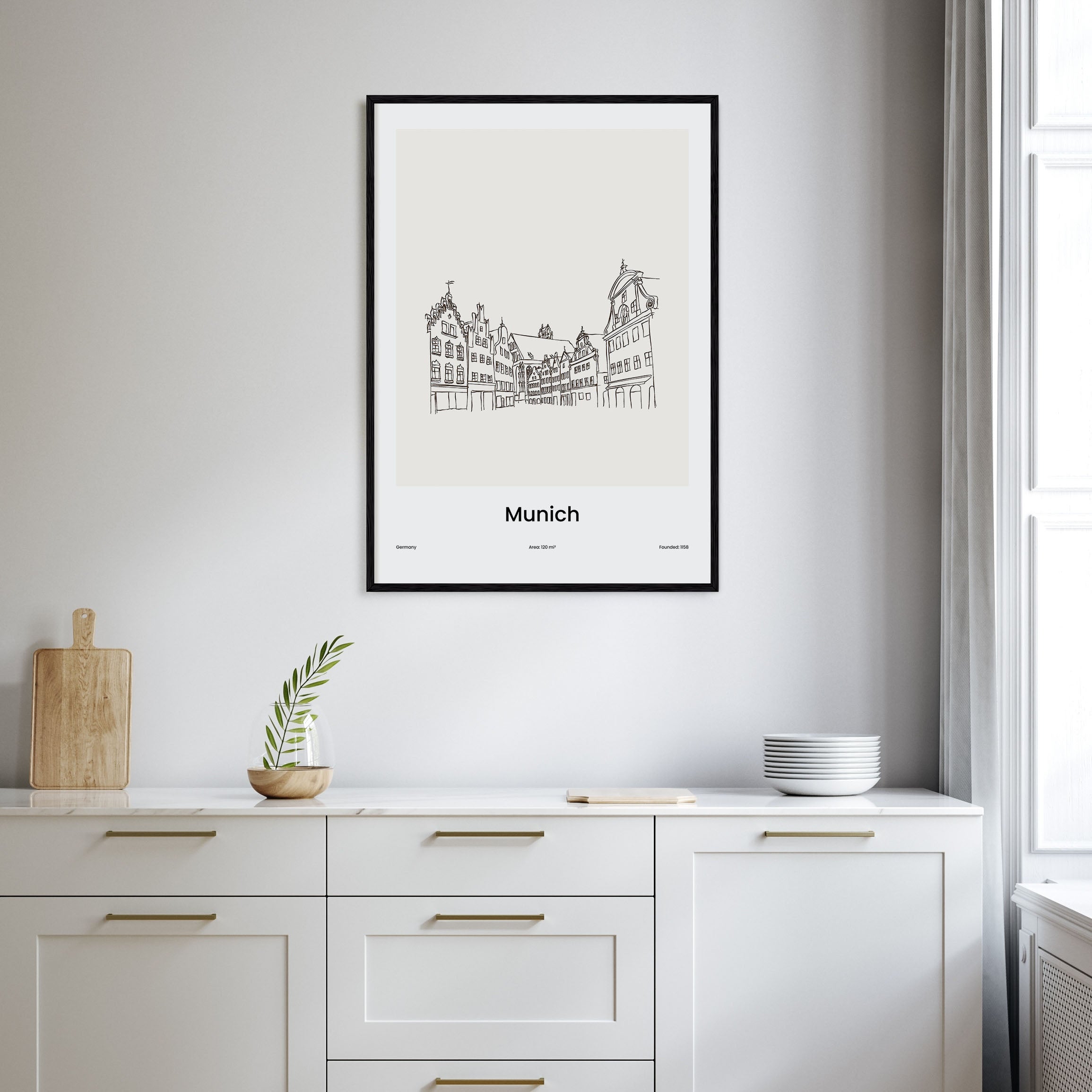 Munich Drawn Poster