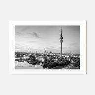 Munich Landscape B&W Poster