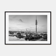 Munich Landscape B&W Poster