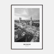 Munich Portrait B&W Poster