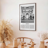 Munich Print Black and White No 2, Munich Wall Art, Munich Poster, Munich Photo, Munich Wall Décor, Munich Map, Germany