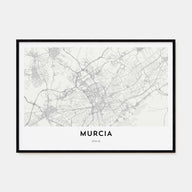 Murcia Map Landscape Poster