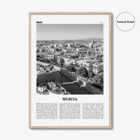 Murcia Print Black and White, Murcia Wall Art, Murcia Poster, Murcia Photo, Murcia Wall Décor, Spain, España