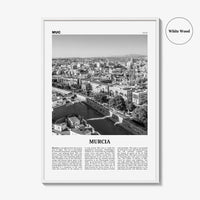 Murcia Print Black and White, Murcia Wall Art, Murcia Poster, Murcia Photo, Murcia Wall Décor, Spain, España