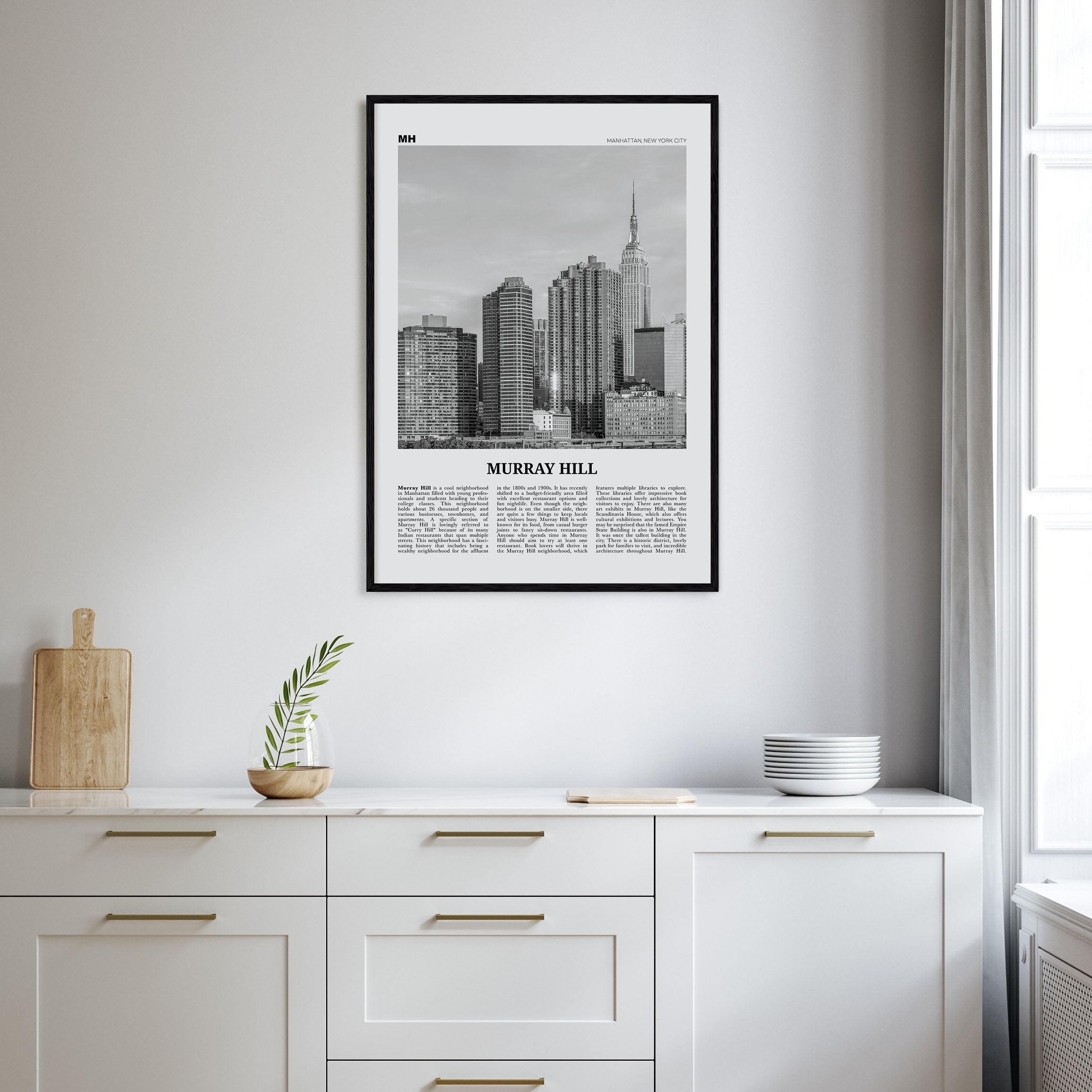 Murray Hill Travel B&W Poster