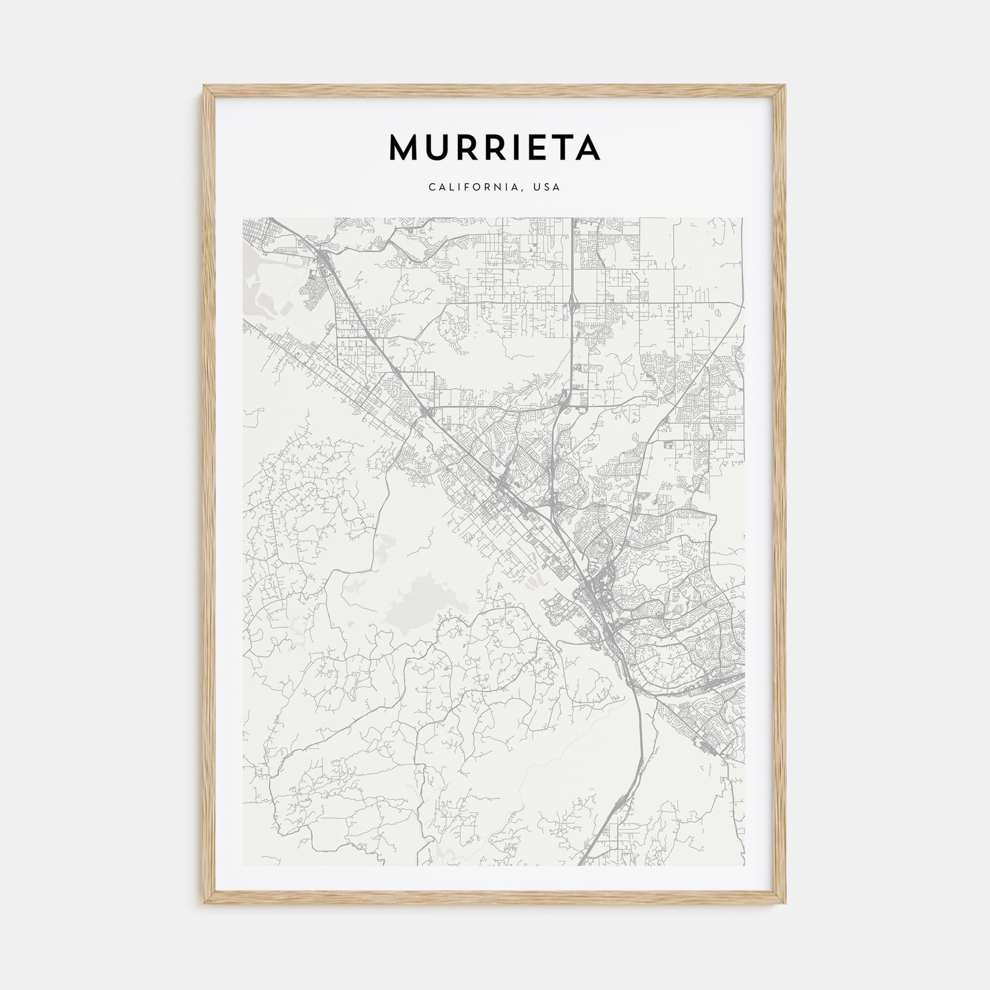 Murrieta Map Portrait Poster