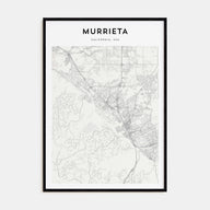 Murrieta Map Portrait Poster