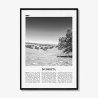 Murrieta Print Black and White No 1, Murrieta Wall Art, Murrieta Poster, Murrieta Photo, Murrieta Wall Décor, Murrieta Map, California