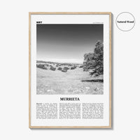Murrieta Print Black and White No 1, Murrieta Wall Art, Murrieta Poster, Murrieta Photo, Murrieta Wall Décor, Murrieta Map, California
