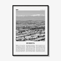 Murrieta Print Black and White No 2, Murrieta Wall Art, Murrieta Poster, Murrieta Photo, Murrieta Wall Décor, Murrieta Map, California