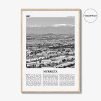Murrieta Print Black and White No 2, Murrieta Wall Art, Murrieta Poster, Murrieta Photo, Murrieta Wall Décor, Murrieta Map, California