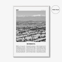 Murrieta Print Black and White No 2, Murrieta Wall Art, Murrieta Poster, Murrieta Photo, Murrieta Wall Décor, Murrieta Map, California