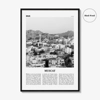 Muscat Print Black and White, Muscat Wall Art, Muscat Poster, Muscat Photo, Muscat Decor, Oman, Salṭanat ʻUmān, Arab, Persian, Middle East