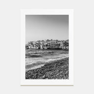 Mykonos Photo B&W Poster
