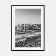 Mykonos Photo B&W Poster