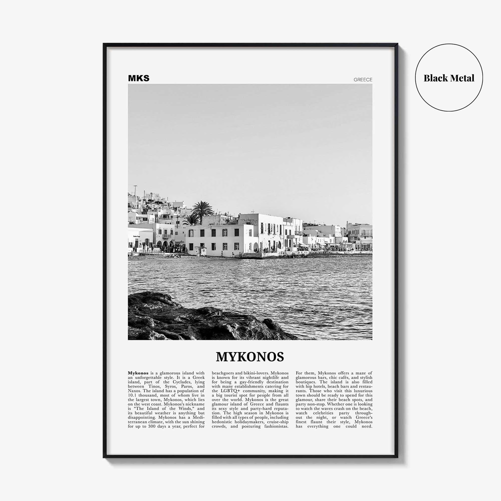 Mykonos Print Black and White, Mykonos Wall Art, Mykonos Poster, Mykonos Photo, Mykonos Decor, Greece, Mikonos, Μύκονος, Ελληνική, Europe