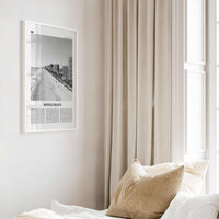 Myrtle Beach Print Black and White, Myrtle Beach Wall Art, Myrtle Beach Poster, Myrtle Beach Photo, Myrtle Beach Map, South Carolina, USA