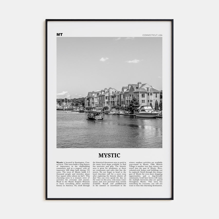 Mystic Travel B&W Poster