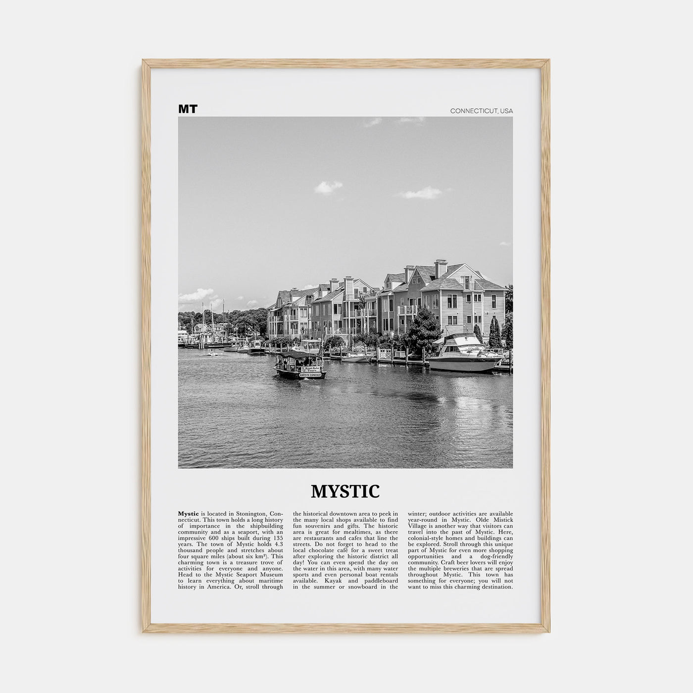 Mystic Travel B&W Poster