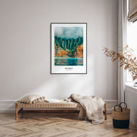 Nā Pali Portrait Color No 1 Poster