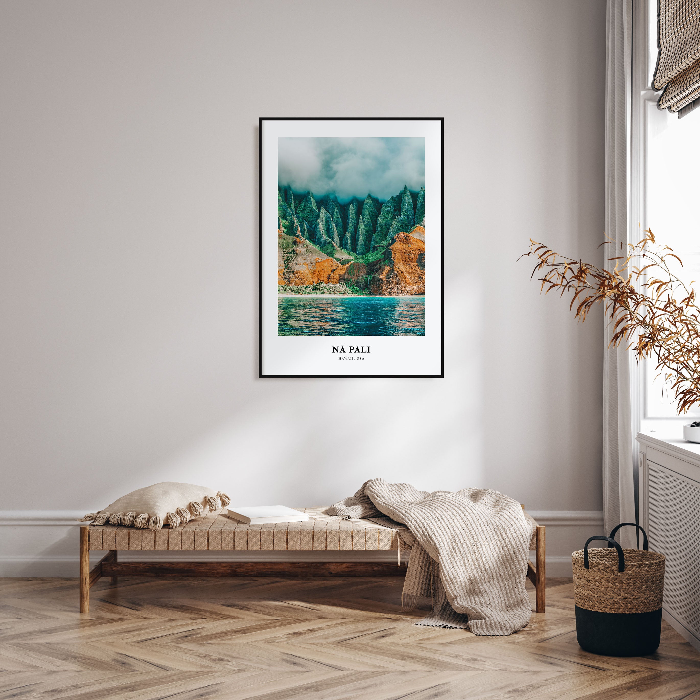 Nā Pali Portrait Color No 1 Poster