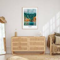 Nā Pali Portrait Color No 1 Poster