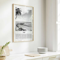 Nadi Print Black and White, Nadi Wall Art, Nadi Poster, Nadi Photo, Nadi Wall Décor, Nadi Map, Fiji