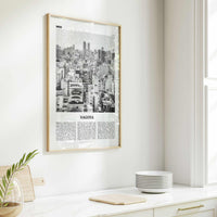 Nagoya Print Black and White, Nagoya Wall Art, Nagoya Poster, Nagoya Photo, Nagoya Wall Decor, Japan, 名古屋市 日本, Chubu City, Asia