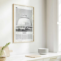 Nagpur Print Black and White, Nagpur Wall Art, Nagpur Poster, Nagpur Photo, Nagpur Wall Décor, Nagpur Map, India