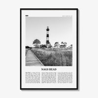 Nags Head Print Black and White, Nags Head Wall Art, Nags Head Poster, Nags Head Photo, Nags Head Décor, North Carolina, USA, United States