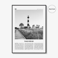 Nags Head Print Black and White, Nags Head Wall Art, Nags Head Poster, Nags Head Photo, Nags Head Décor, North Carolina, USA, United States