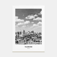 Nairobi Portrait B&W Poster