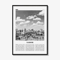Nairobi Print Black and White No 1, Nairobi Wall Art, Nairobi Poster, Nairobi Photo, Nairobi Wall Decor, Kenya, Nyrobi, Africa