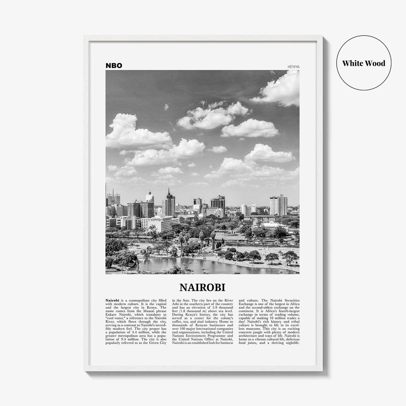 Nairobi Print Black and White No 1, Nairobi Wall Art, Nairobi Poster, Nairobi Photo, Nairobi Wall Decor, Kenya, Nyrobi, Africa