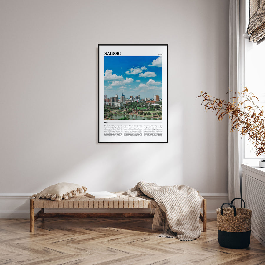 Nairobi Travel Color Poster