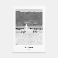 Namibia Portrait B&W Poster