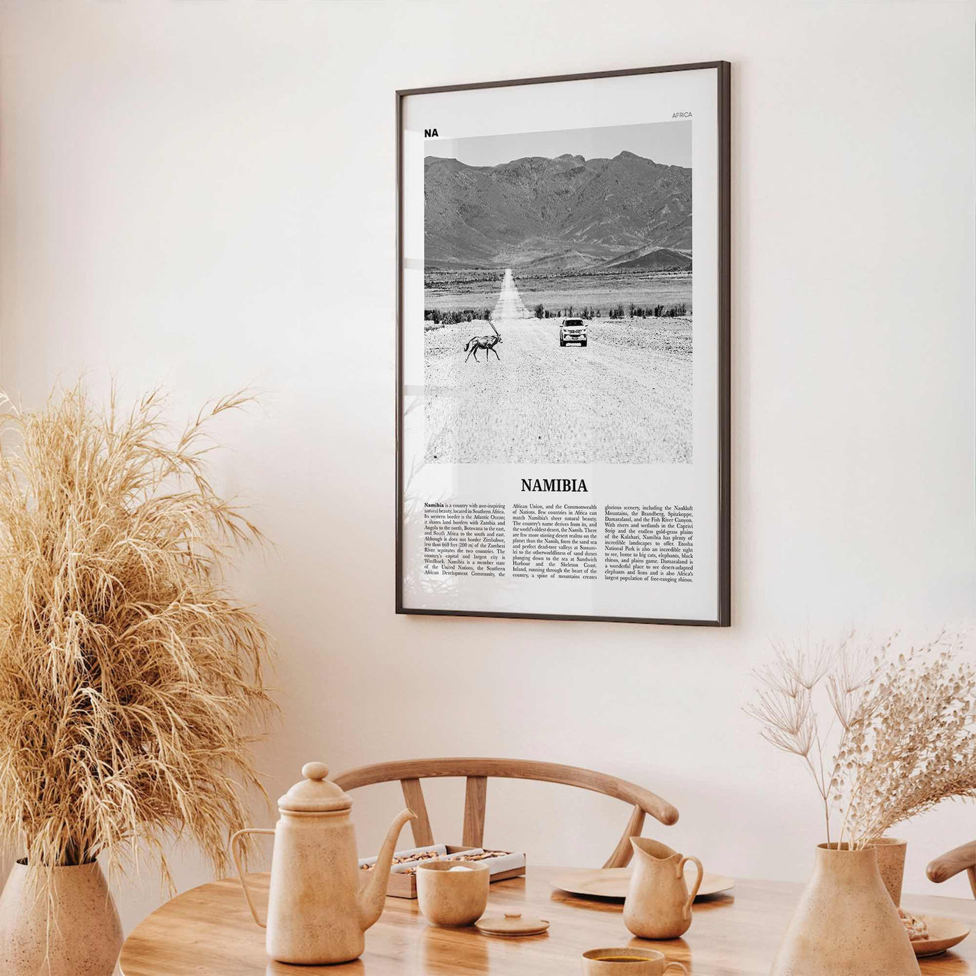 Namibia Print Black and White, Namibia Wall Art, Namibia Poster, Namibia Photo, Namibia Wall Decor, Country Art Print, Windhoek, Africa