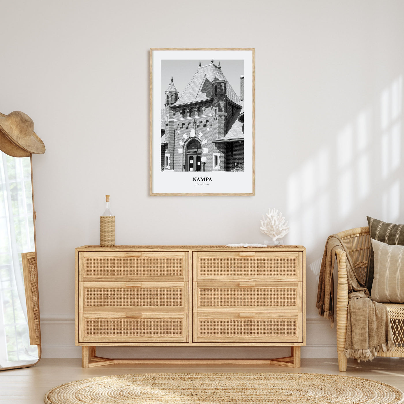 Nampa Portrait B&W Poster