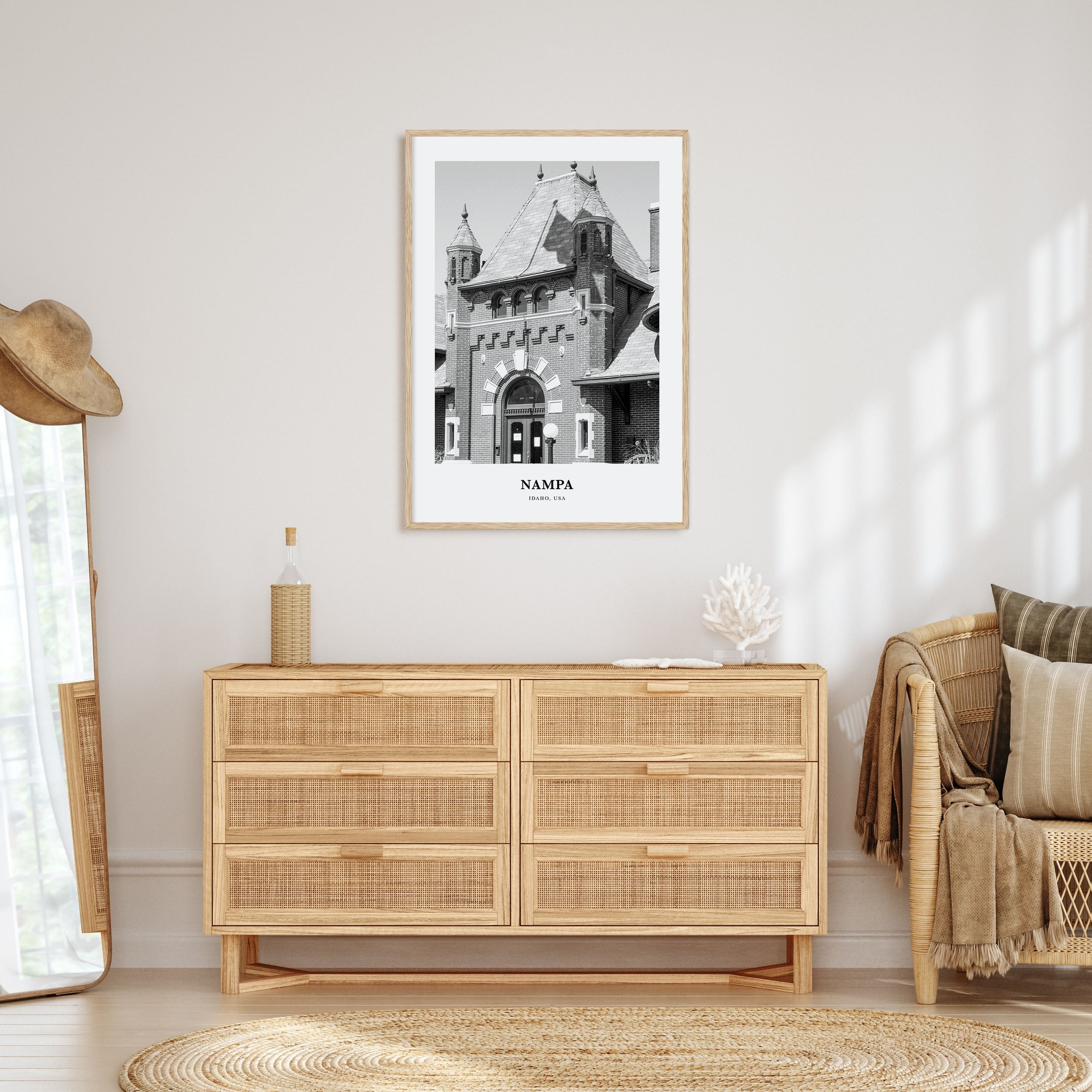 Nampa Portrait B&W Poster