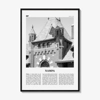 Nampa Print Black and White, Nampa Wall Art, Nampa Poster, Nampa Photo, Nampa Wall Décor, Nampa Map, Idaho, USA