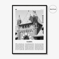 Nampa Print Black and White, Nampa Wall Art, Nampa Poster, Nampa Photo, Nampa Wall Décor, Nampa Map, Idaho, USA