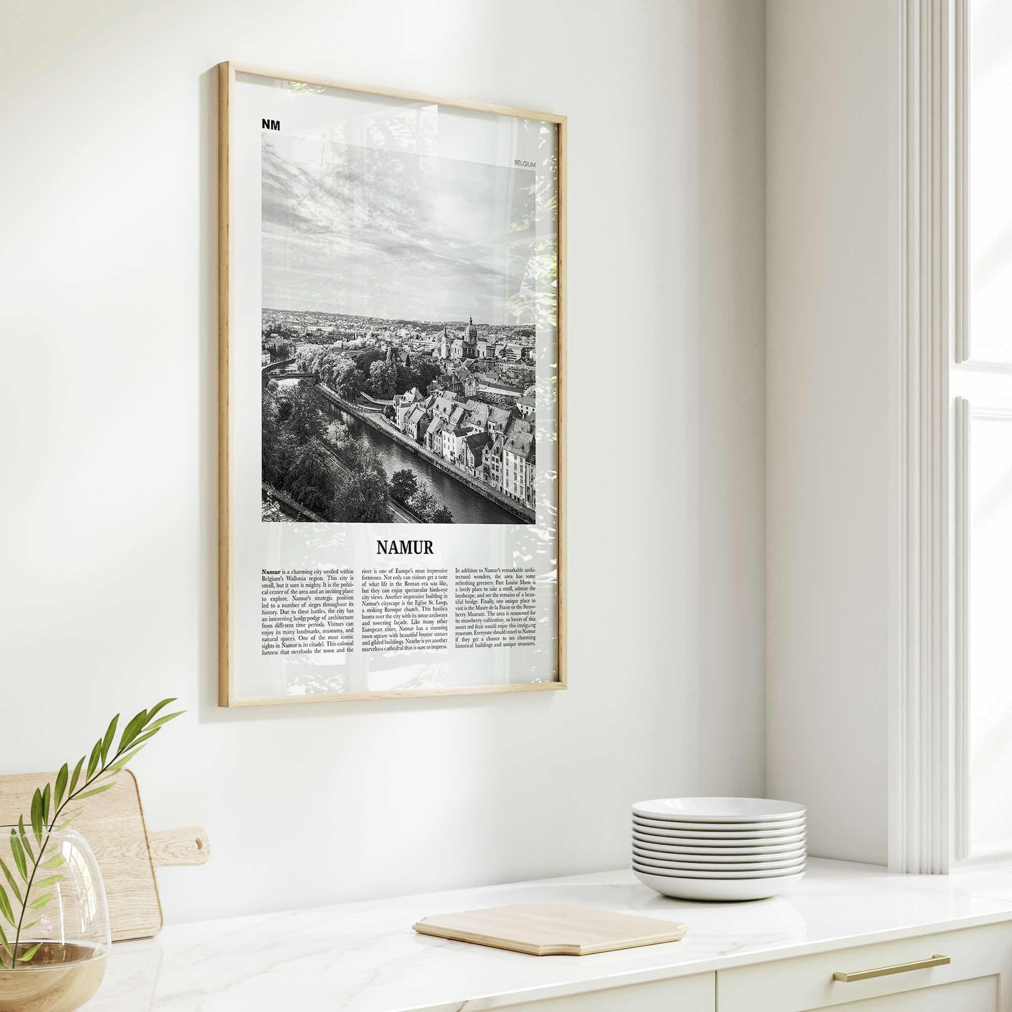 Namur Print Black and White, Namur Wall Art, Namur Poster, Namur Photo, Namur Wall Décor, Nameur, Namen, Belgium, Wallonia