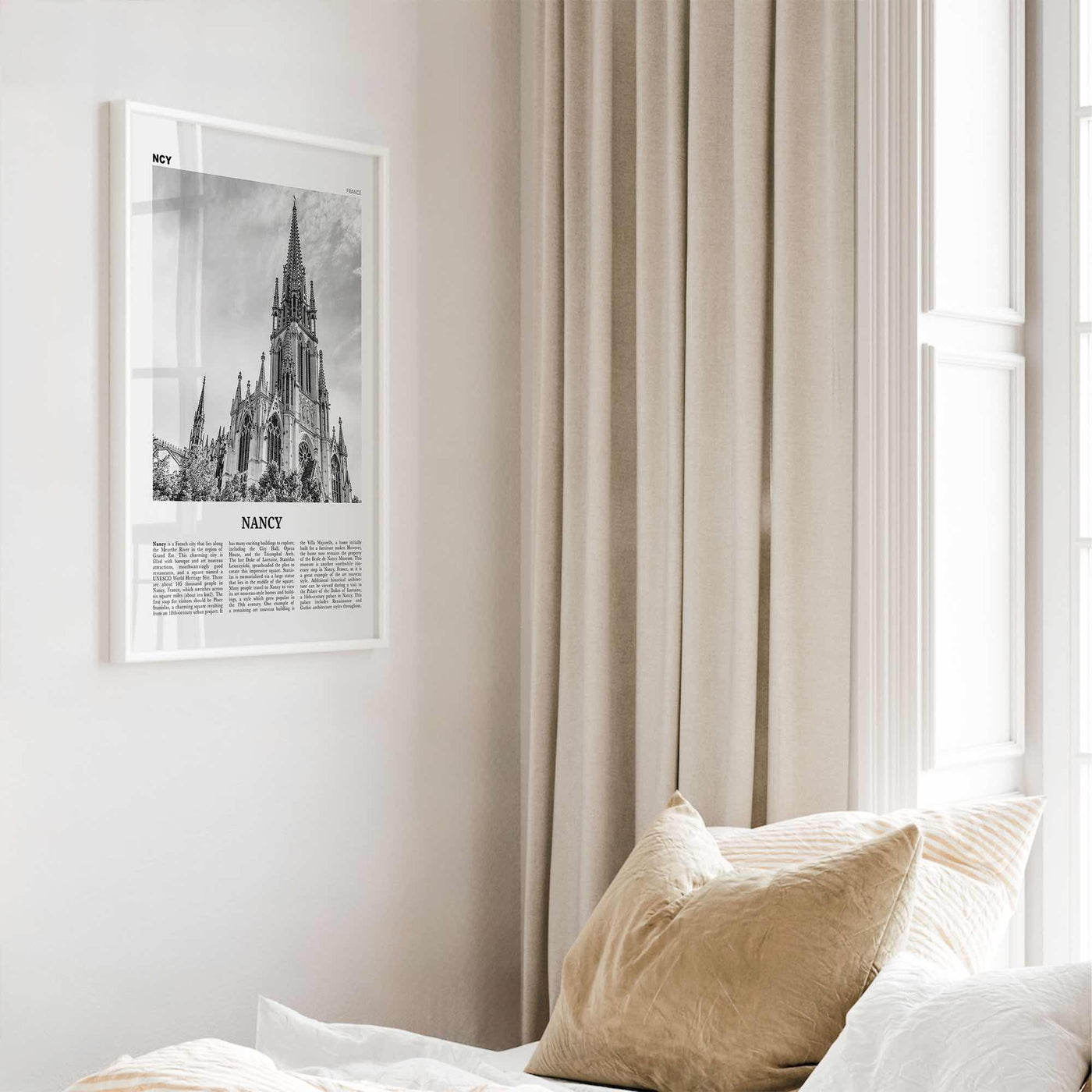 Nancy Print Black and White, Nancy Wall Art, Nancy Poster, Nancy Photo, Nancy Wall Décor, Nancy Map, France