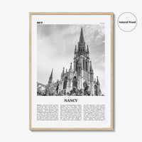 Nancy Print Black and White, Nancy Wall Art, Nancy Poster, Nancy Photo, Nancy Wall Décor, Nancy Map, France