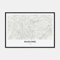 Nanjing Map Landscape Poster