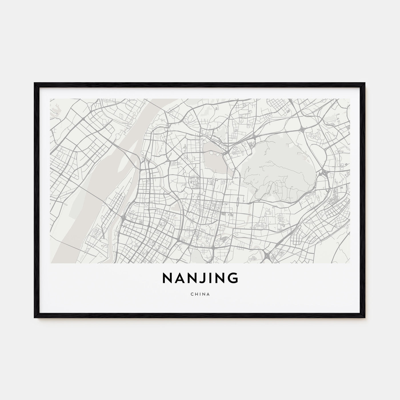 Nanjing Map Landscape Poster